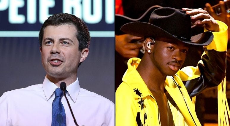 Pete Buttigieg and Lil Nas X Pete Buttigieg and Lil Nas X
