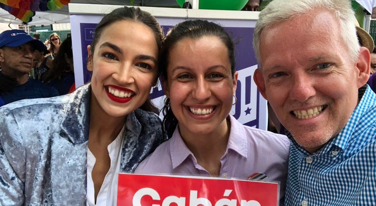 AOC at Queens Pride. AOC at Queens Pride