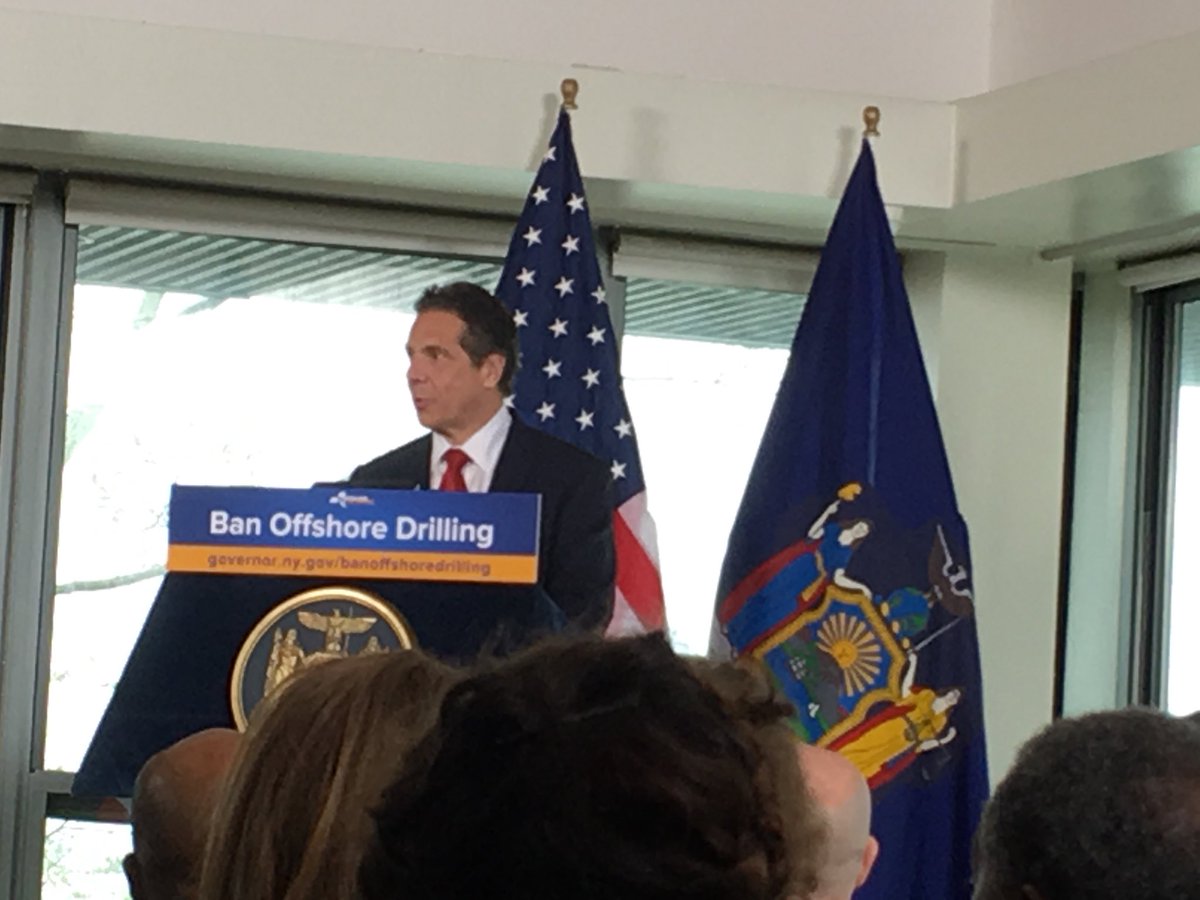 Gov. Andrew Cuomo says he will not allow the federal government to drill off of New York's coast. Gov. Andrew Cuomo says he will not allow the federal government to drill off of New York's coast.