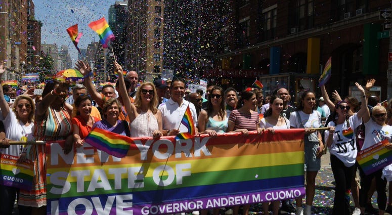 Gov. Andrew Cuomo at the New York City Pride March in June 2018. Pride