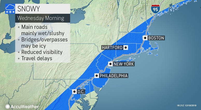Northeast weather map