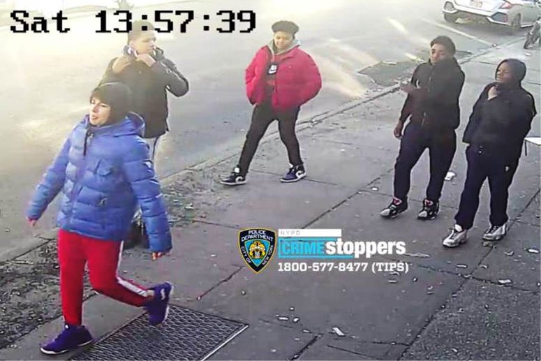 The suspects. Brooklyn boy robbed by teens