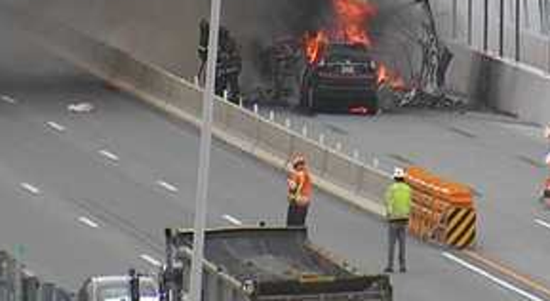 Mario Cuomo bridge fire Mario Cuomo bridge fire