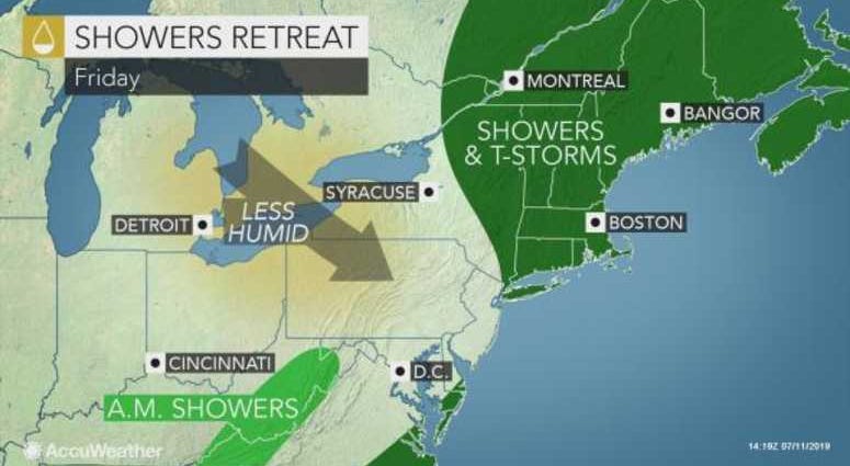 Friday weather forecast Friday weather forecast