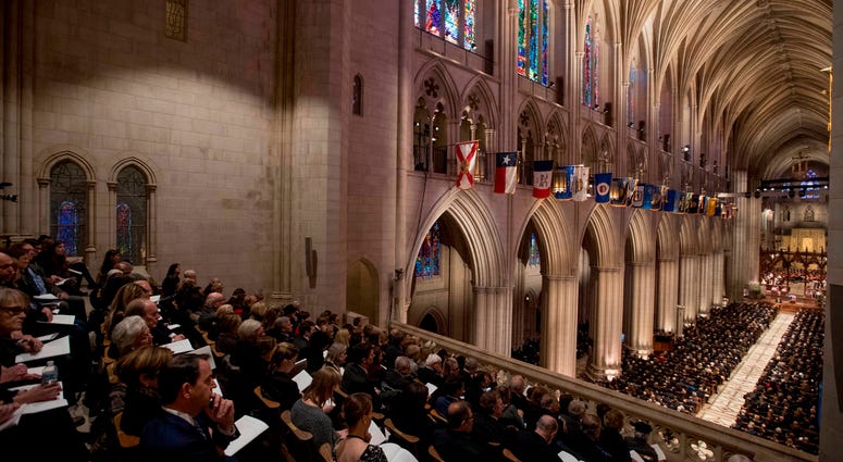 The State Funeral for former President George H.W. Bush at the National Cathedral, December 5, 2018 in Washington, DC. George H.W. Bush