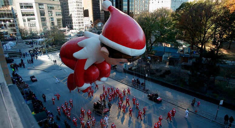 The Elf on the Shelf balloon floats during the 92nd annual Macy's Thanksgiving Day Parade on November 22, 2018 in New York City. Thanksgiving Day Parade 2018