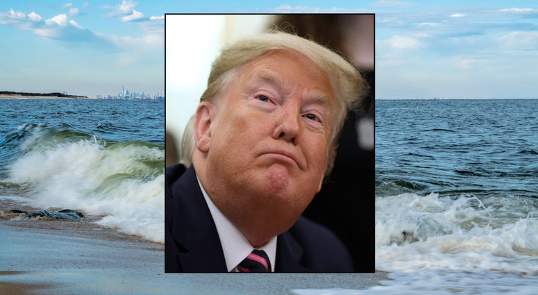 Donald Trump and Sandy Hook, New Jersey. Donald Trump and Sandy Hook, New Jersey