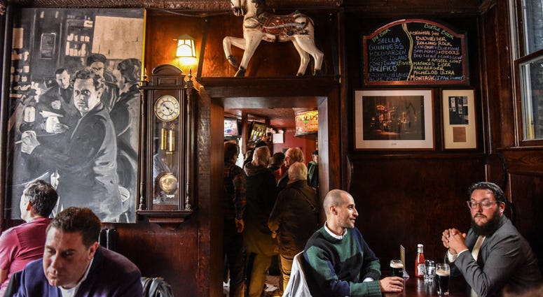 The interior of The White Horse Tavern. White Horse Tavern
