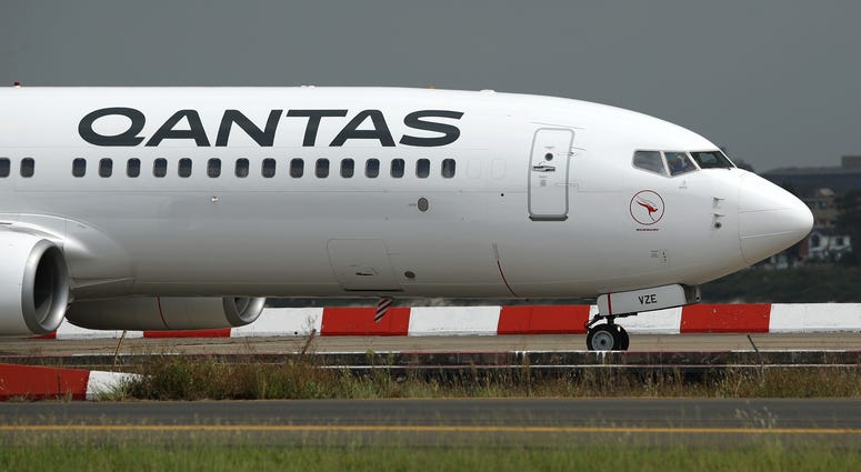 Qantas airplane Qantas airplane