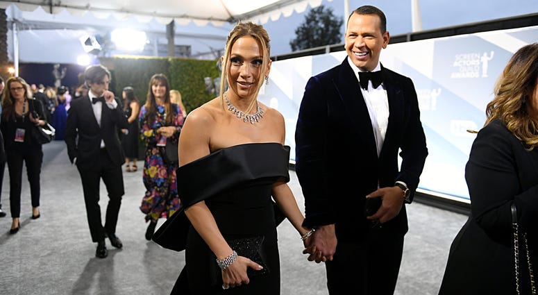Jennifer Lopez and Alex Rodriguez attend the 26th Annual Screen Actors Guild Awards at The Shrine Auditorium on January 19, 2020 in Los Angeles, California. Jennifer Lopez and Alex Rodriguez