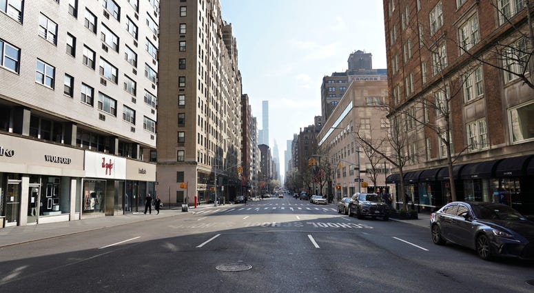 A view of Madison Avenue as the coronavirus continues to spread across the United States on March 20, 2020 in New York City. Coronavirus NYC