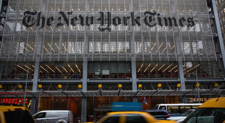 The New York Times building. The New York Times building