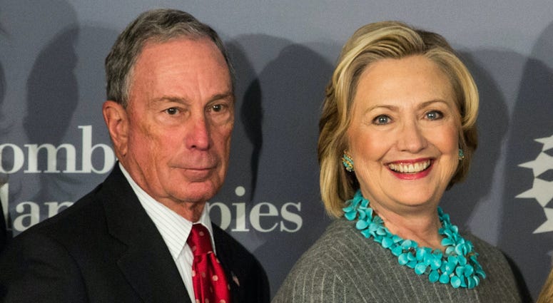 Michael Bloomberg and Hillary Clinton. Michael Bloomberg and Hillary Clinton