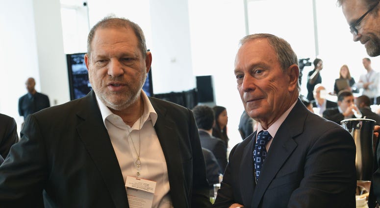 Michael Bloomberg and Harvey Weinstein