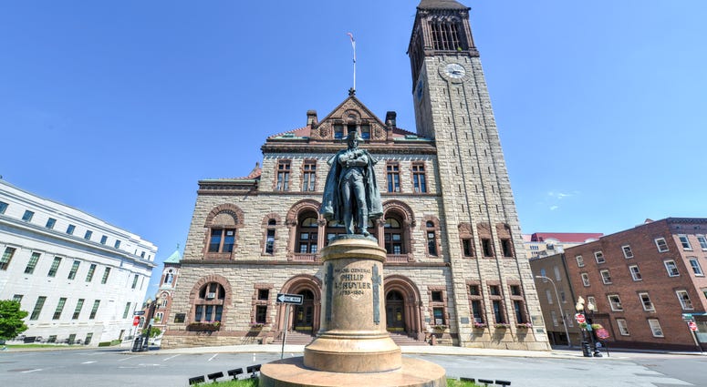 Monument to Philip John Schuyler in front of the Albany City Hall. Philip John Schuyler