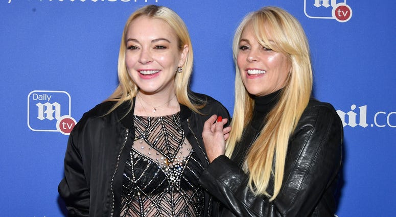Lindsay and Dina Lohan. Lindsay and Dina Lohan