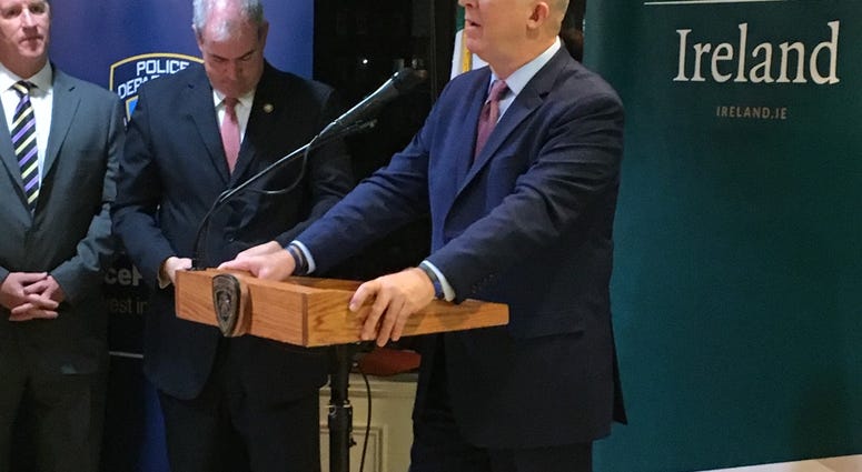 NYPD Commissioner James O'Neill at Friday's event. Mark Condren NYPD book