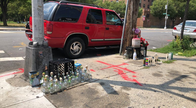 The scene of the shooting. Bronx shooting