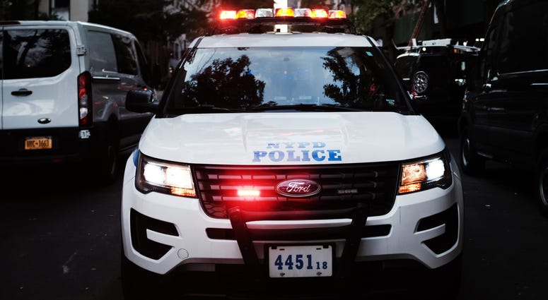 An NYPD SUV. NYPD police siren