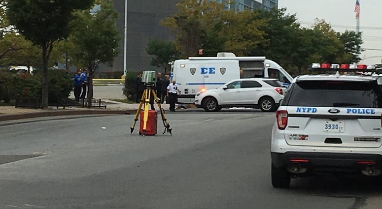 The scene of a deadly road rage shooting in Queens. The scene of a deadly road rage shooting in Queens.