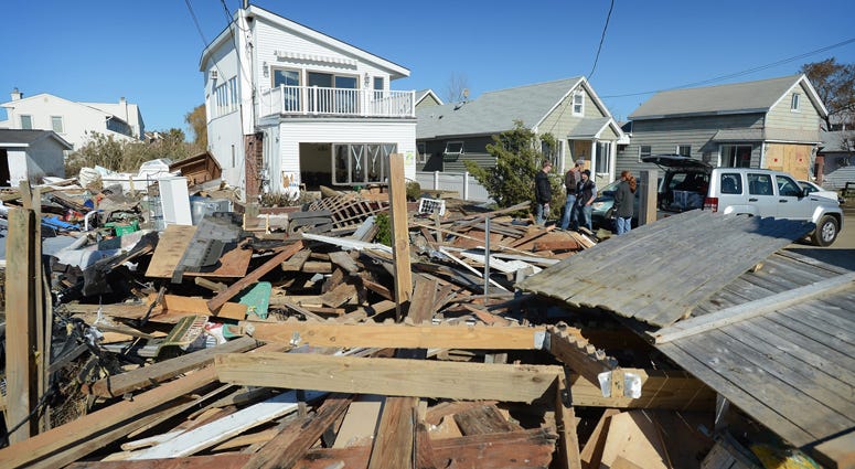The aftermath of Superstorm Sandy on Sunday, November 4, 2012 The aftermath of Superstorm Sandy on Sunday, November 4, 2012