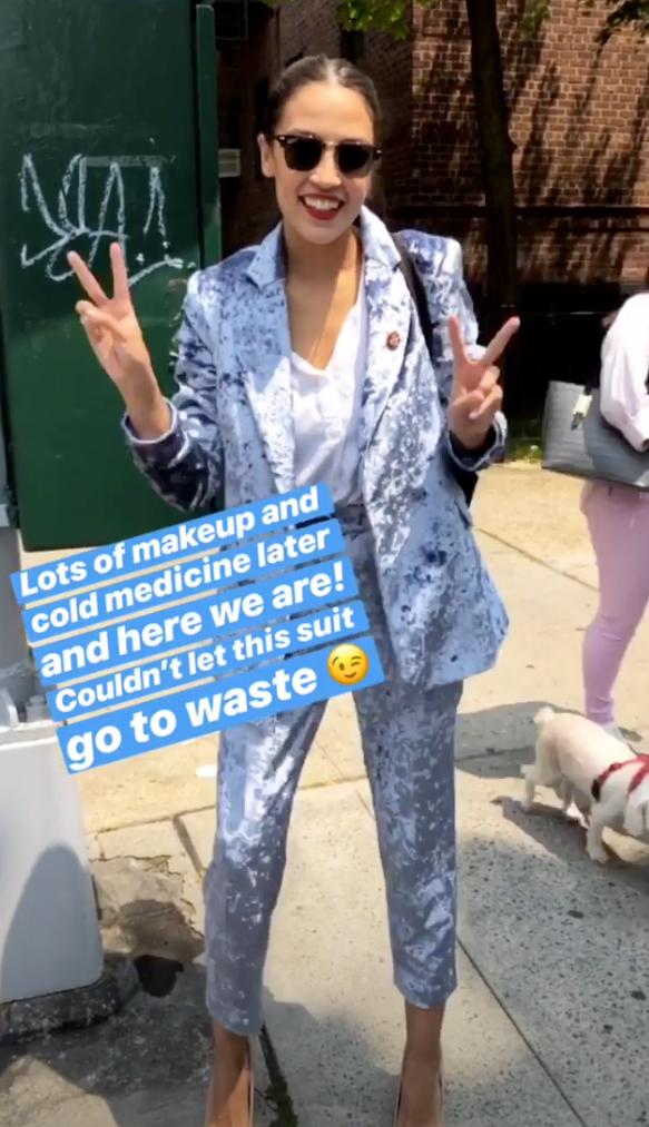 AOC at the Queens Pride Parade. AOC Queens Pride