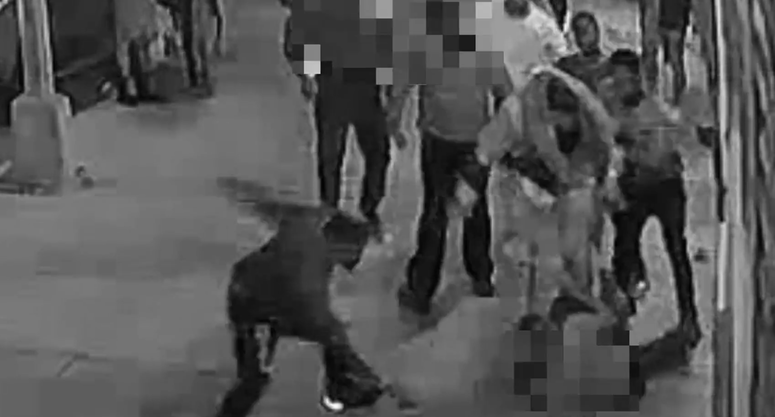 The suspects. Man beaten slashed outside bar