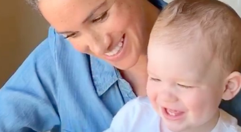 Meghan Markle with her son Archie. Meghan Markle with her son Archie
