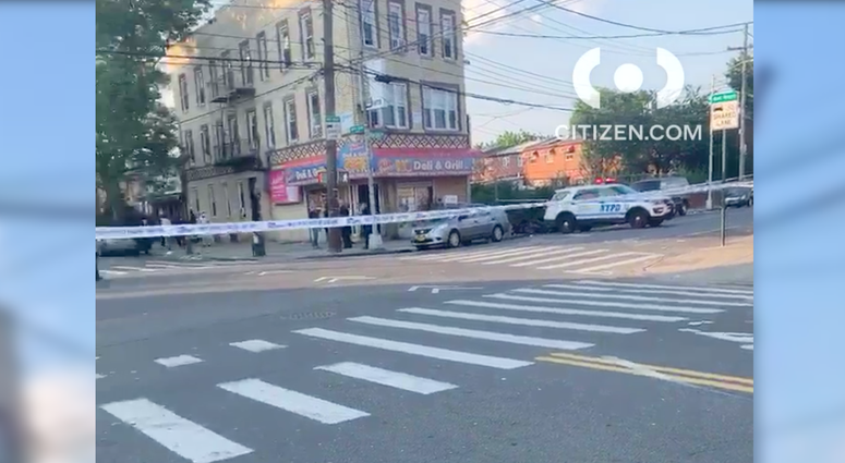 The shooting scene in Brownsville. Brownsville shooting