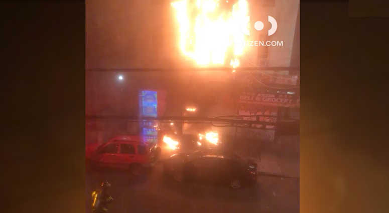 The fire. Bronx apartment fire