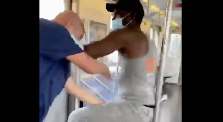Video shows the attack aboard a 7 train. 7 train stabbing