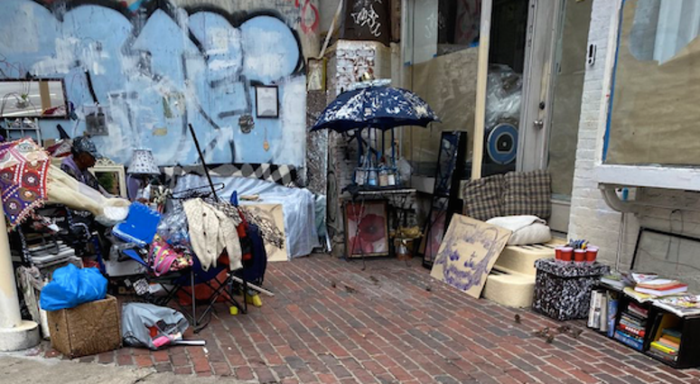 Homeless encampment