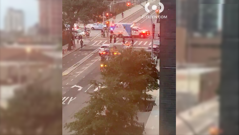 The shooting scene. Long Island City shooting