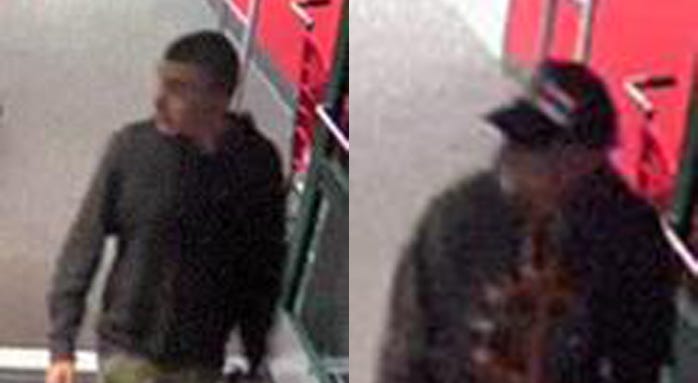 Suffolk County cops are looking for two guys who tagged a Target store in Centereach with swastikas. Suffolk County cops are looking for two guys who tagged a Target store in Centereach with swastikas.
