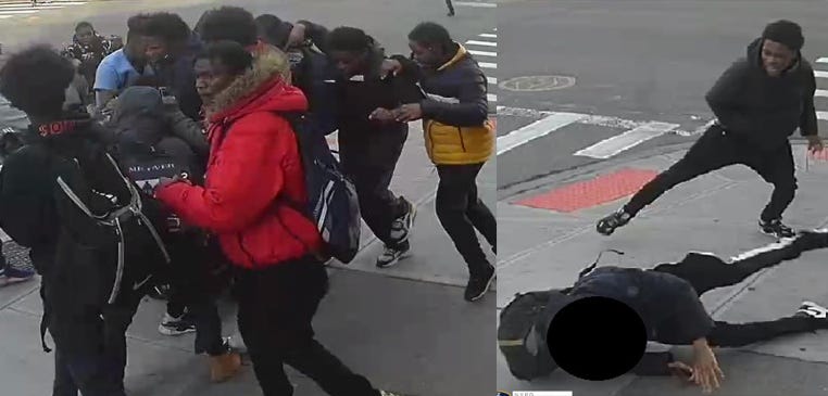 The suspects. Girl attacked by group