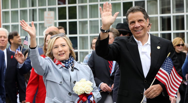 Hillary Clinton and Andrew Cuomo at a Memorial Day event in 2018. Hillary Clinton and Andrew Cuomo