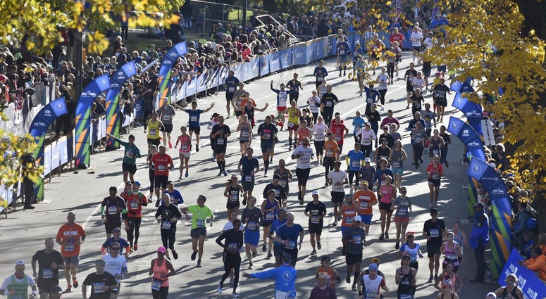 Runners participate during the 2018 TCS New York City Marathon. NYC Marathon