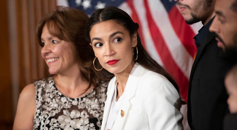 Representative Alexandria Ocasio-Cortez (D, NY) awaits her ceremonial swearing in as a member of the 116th Congress on January 3, 2019. Alexandria Ocasio-Cortez