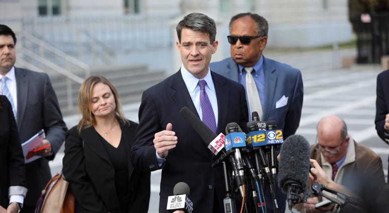 Bill Baroni addresses the press after he was found guilty at the Bridgegate trial at Newark federal court in 2016. Bill Baroni