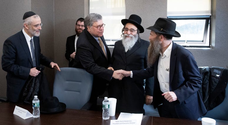William Barr meets with Jewish leaders in Brooklyn William Barr meets with Jewish leaders in Brooklyn