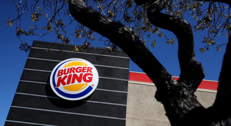 A sign outside a Burger King restaurant