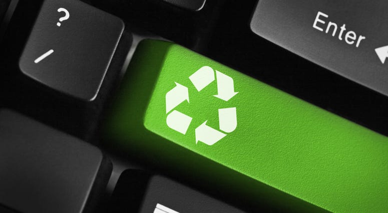 Recycle key on keyboard