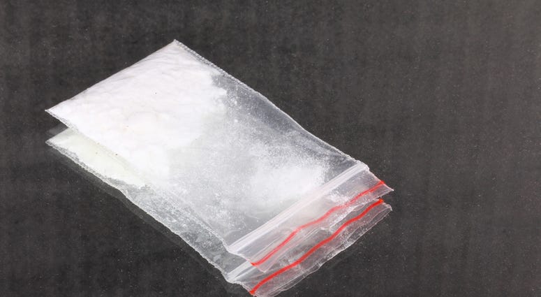 A bag of cocaine. A bag of cocaine.