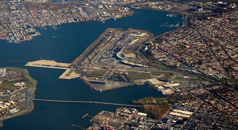 Aerial view of LaGuardia Airport. LGA