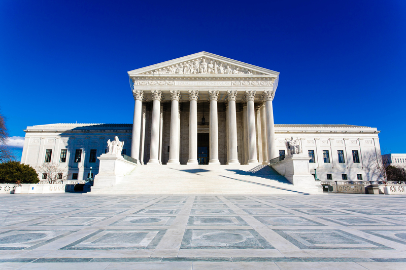 The US Supreme Court building in Washington, DC. The US Supreme Court building in Washington, DC.