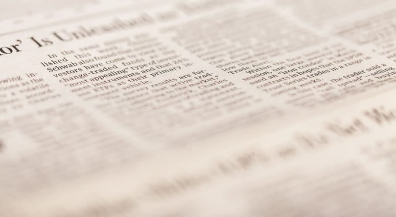 Newspaper file image Newspaper file image