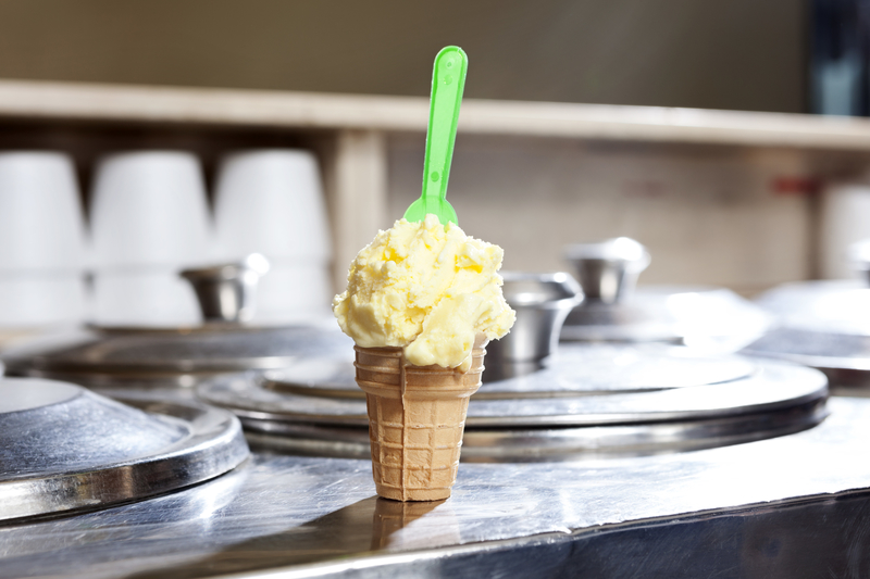An ice cream cone. An ice cream cone.