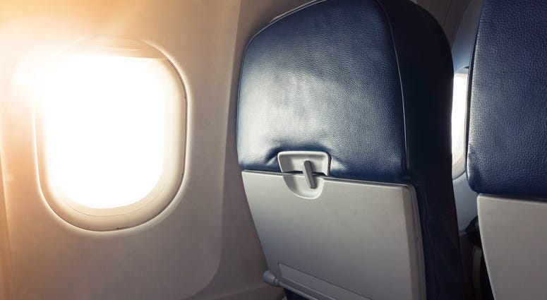 Plane interior. Plane interior.