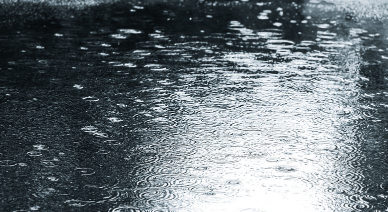 A rain puddle file image. A rain puddle file image.
