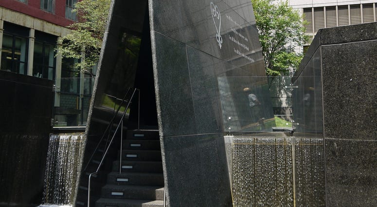 African Burial Ground monument in Lower Manhattan. African Burial Ground
